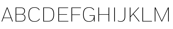 Fort Extralight Font UPPERCASE