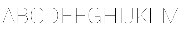 Fort XCond Light Font UPPERCASE