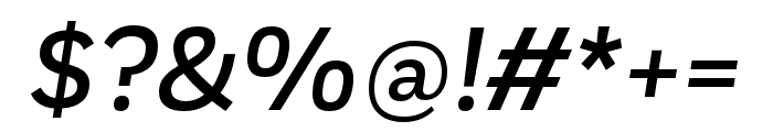 Fort XCond Medium Italic Font OTHER CHARS