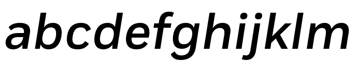 Fort XCond Medium Italic Font LOWERCASE