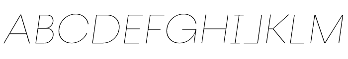 Fractul Variable Regular Italic Font UPPERCASE