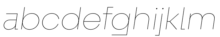 Fractul Variable Regular Italic Font LOWERCASE