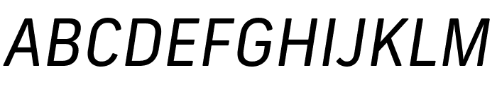 Frank New Regular Italic Font UPPERCASE
