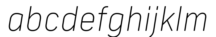 Frank New Thin Italic Font LOWERCASE