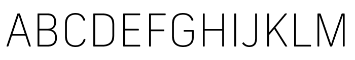 Frank New Thin Font UPPERCASE