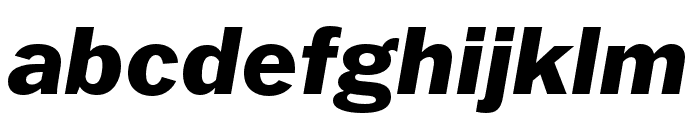 Franklin Gothic ATF Heavy Italic Font LOWERCASE