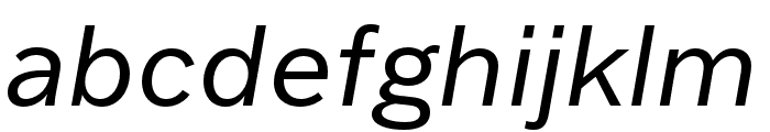 Franklin Gothic ATF Italic Font LOWERCASE