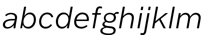 Franklin Gothic ATF Light Italic Font LOWERCASE