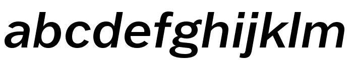 Franklin Gothic ATF Medium Italic Font LOWERCASE