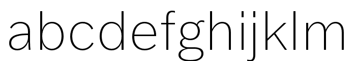 Franklin Gothic ATF Thin Font LOWERCASE