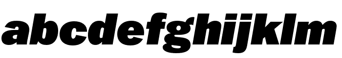 Franklin Gothic ATF Ultra Italic Font LOWERCASE