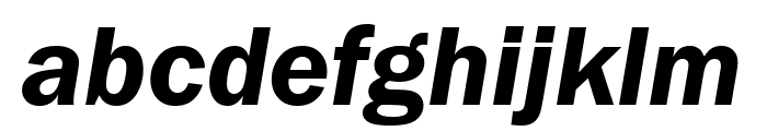 FranklinGothic URW Comp Demi Italic Font LOWERCASE