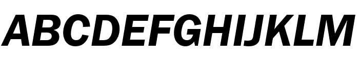FranklinGothic URW Cond Demi Italic Font UPPERCASE