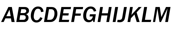 FranklinGothic URW Cond Medium Italic Font UPPERCASE