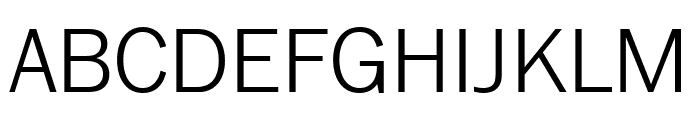 FranklinGothic URW Light Font UPPERCASE