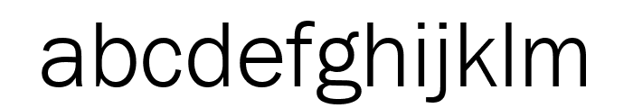FranklinGothic URW Light Font LOWERCASE