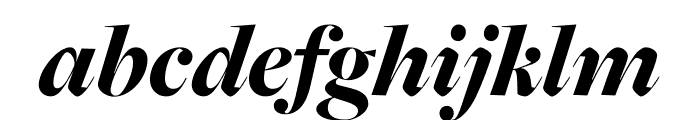 FreightBig Pro Black Italic Font LOWERCASE