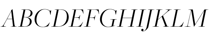 FreightBig Pro Light Italic Font UPPERCASE