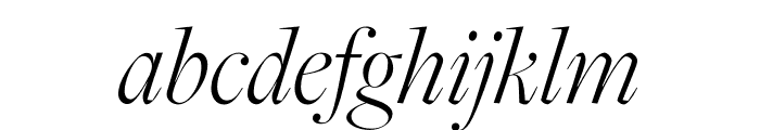 FreightBig Pro Light Italic Font LOWERCASE