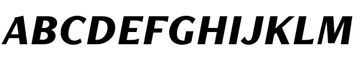 FreightNeo Pro Black Italic Font UPPERCASE