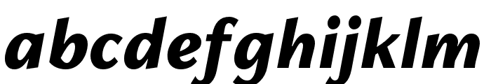 FreightNeo Pro Black Italic Font LOWERCASE
