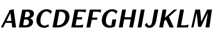 FreightNeo Pro Bold Italic Font UPPERCASE
