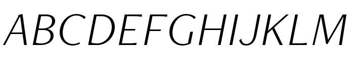FreightNeo Pro Light Italic Font UPPERCASE