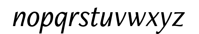FreightNeo Pro Medium Italic Font LOWERCASE