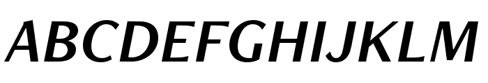 FreightNeo Pro Semi Italic Font UPPERCASE