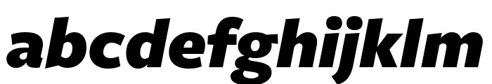 FreightSans Pro Black Italic Font LOWERCASE