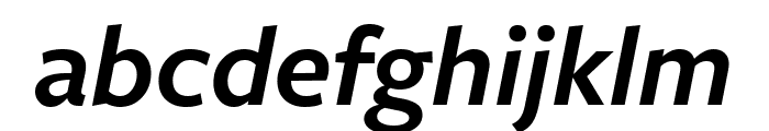 FreightSansCmpPro Semi Italic Font LOWERCASE