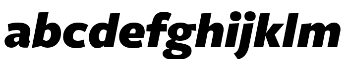 FreightSansCndPro Black Italic Font LOWERCASE