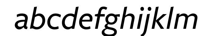 FreightSansCndPro Med Italic Font LOWERCASE