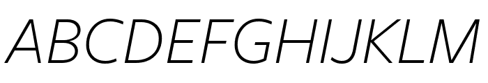 FreightSansHCndPro XLight Ita Font UPPERCASE