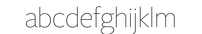 FreightSansHPro Thin Font LOWERCASE