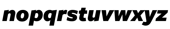 FreightSansUPro UltraBlack Italic Font LOWERCASE