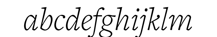 FreightText Pro Light Italic Font LOWERCASE