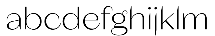 Fromage ExtraLight Font LOWERCASE