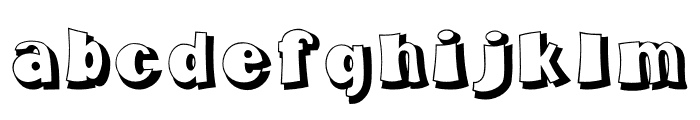 Fumo Dropshadow MN Regular Font LOWERCASE