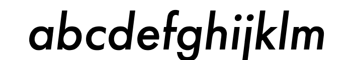Futura PT Cond Medium Oblique Font LOWERCASE