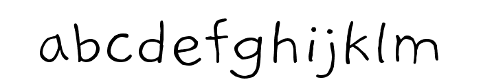Gaegu Light Font LOWERCASE