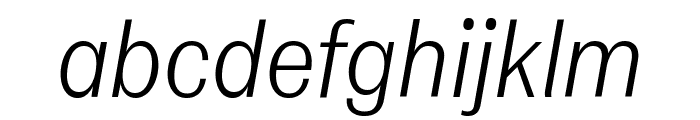 Gal Gothic Variable Light Italic Font LOWERCASE