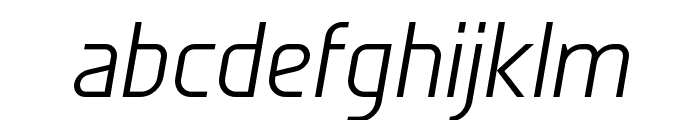 Galette Light Oblique Font LOWERCASE