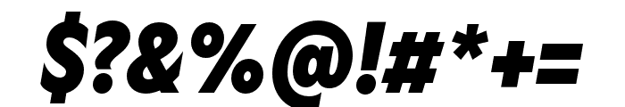 Gamay Cond ExtraBold Italic Font OTHER CHARS