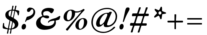 Garamond ATF Micro Bold Italic Font OTHER CHARS