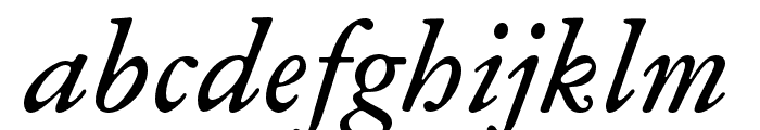 Garamond ATF Micro Italic Font LOWERCASE