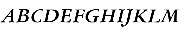 Garamond ATF Micro Medium Italic Font UPPERCASE