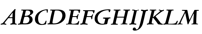 Garamond ATF Subhead Bold Italic Font UPPERCASE
