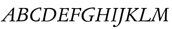 Garamond ATF Subhead Italic Font UPPERCASE