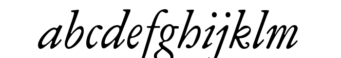 Garamond ATF Subhead Italic Font LOWERCASE
